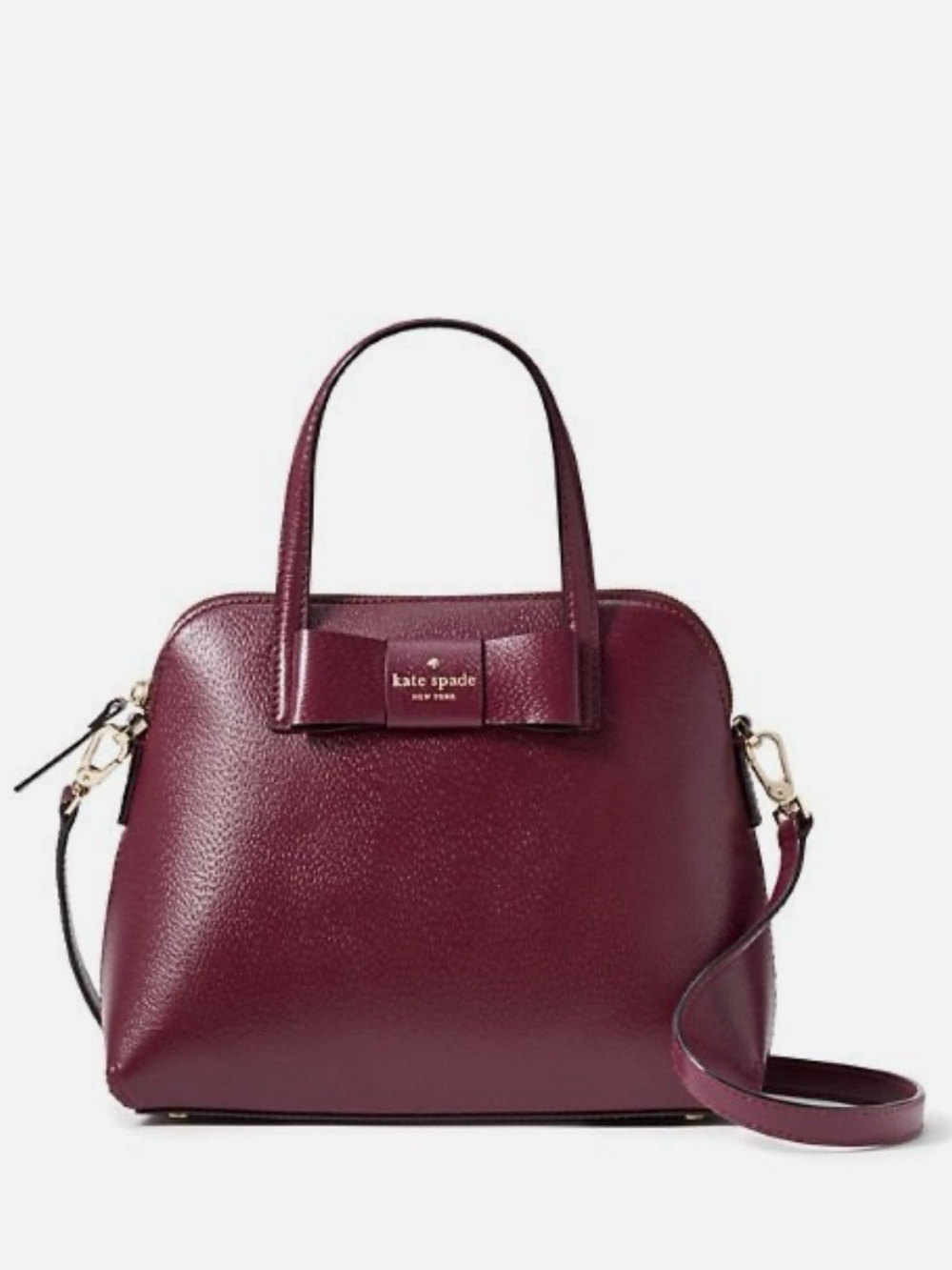 KATE SPADE ♠️ New York 🍒 CHERRYWOOD 🍒 MAISE MATTHEWS STREET SATCHEL BAG🌟EUC🌟